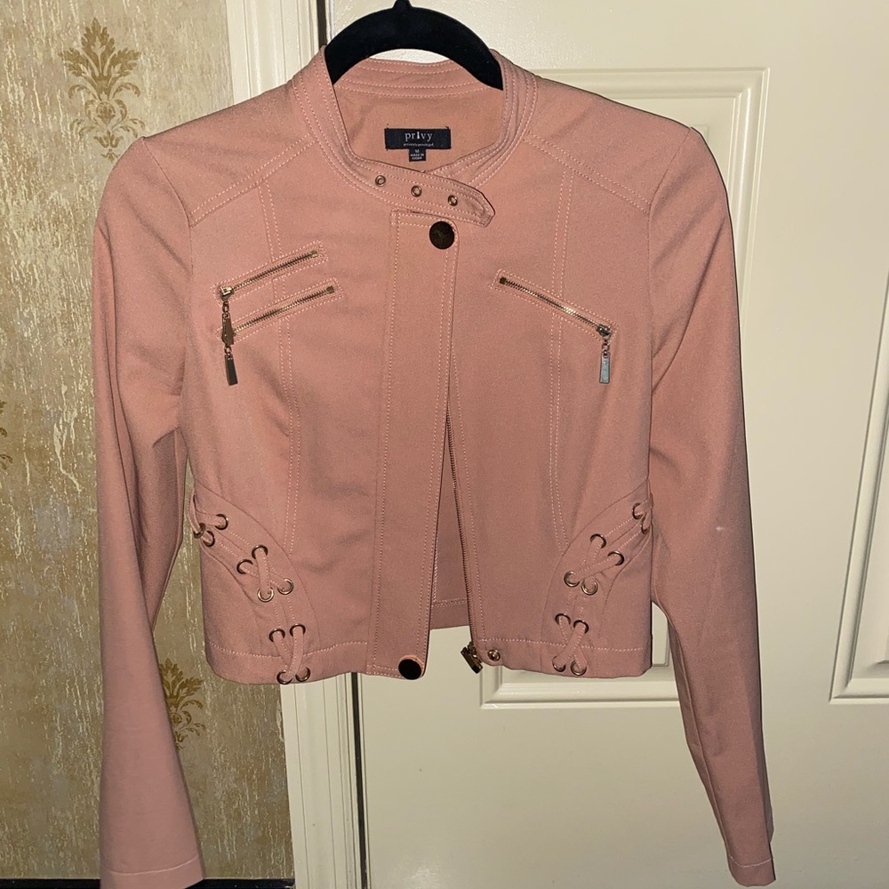 Light pink bomber jacket